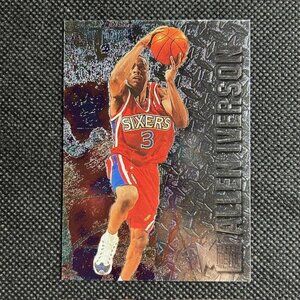 1996-97 Fleer Metal Rookie Allen Iverson #201 RC Philadelphia 76ers